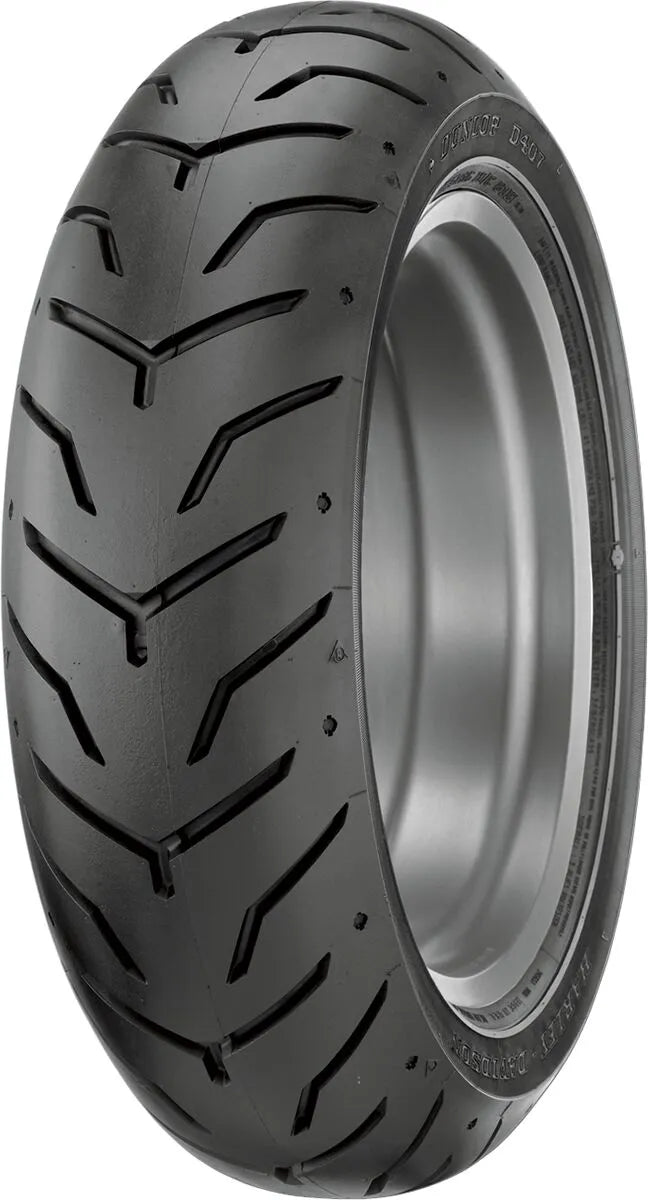 Dunlop D407 Rear Tire 180/65B16 81H White Wall for H-D Touring
