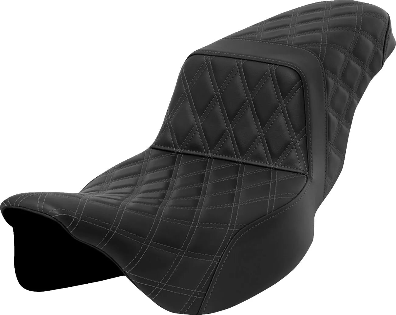 Saddlemen Lattice Stitch Step-up Seat - For Harley Davidson