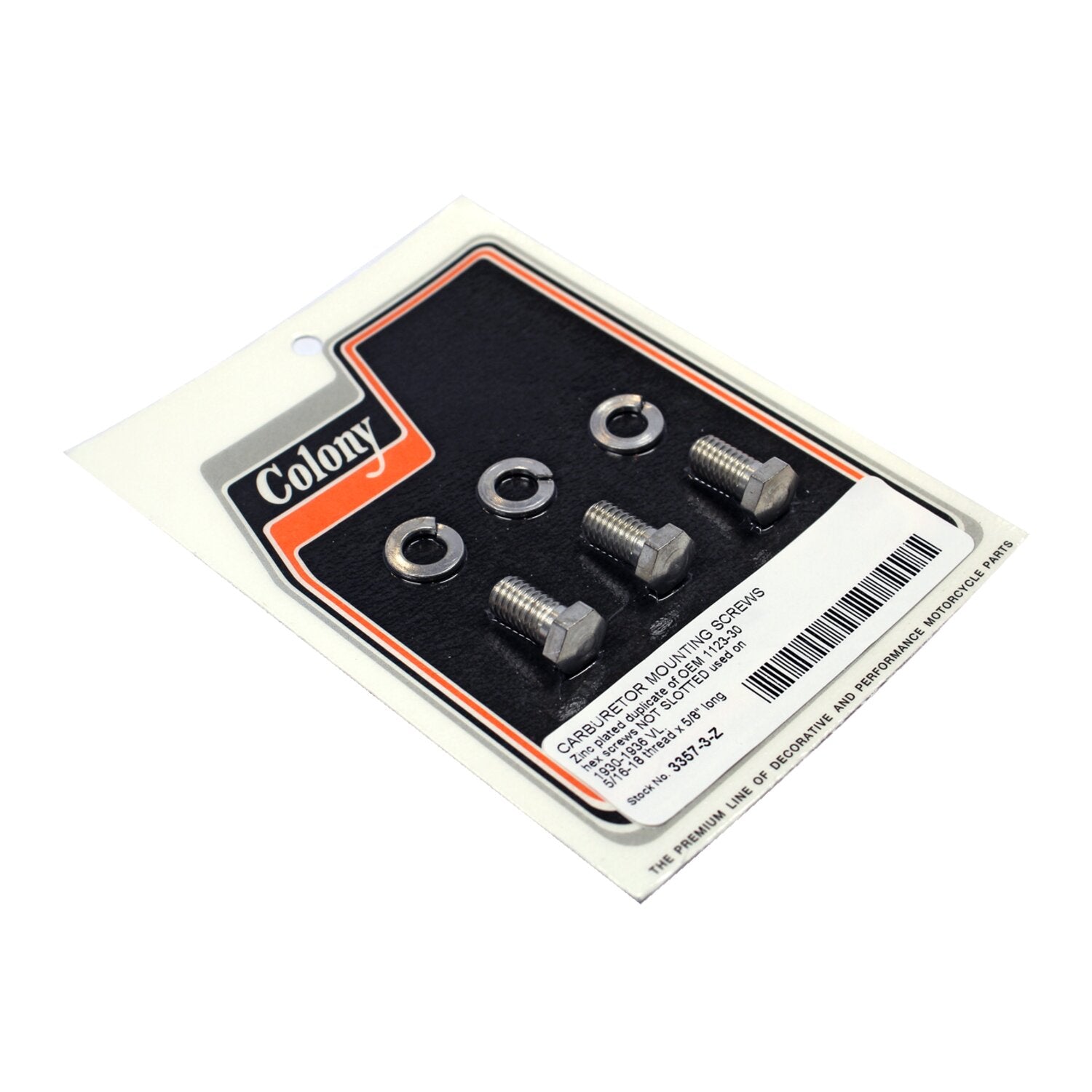 Colony carburator mount screws