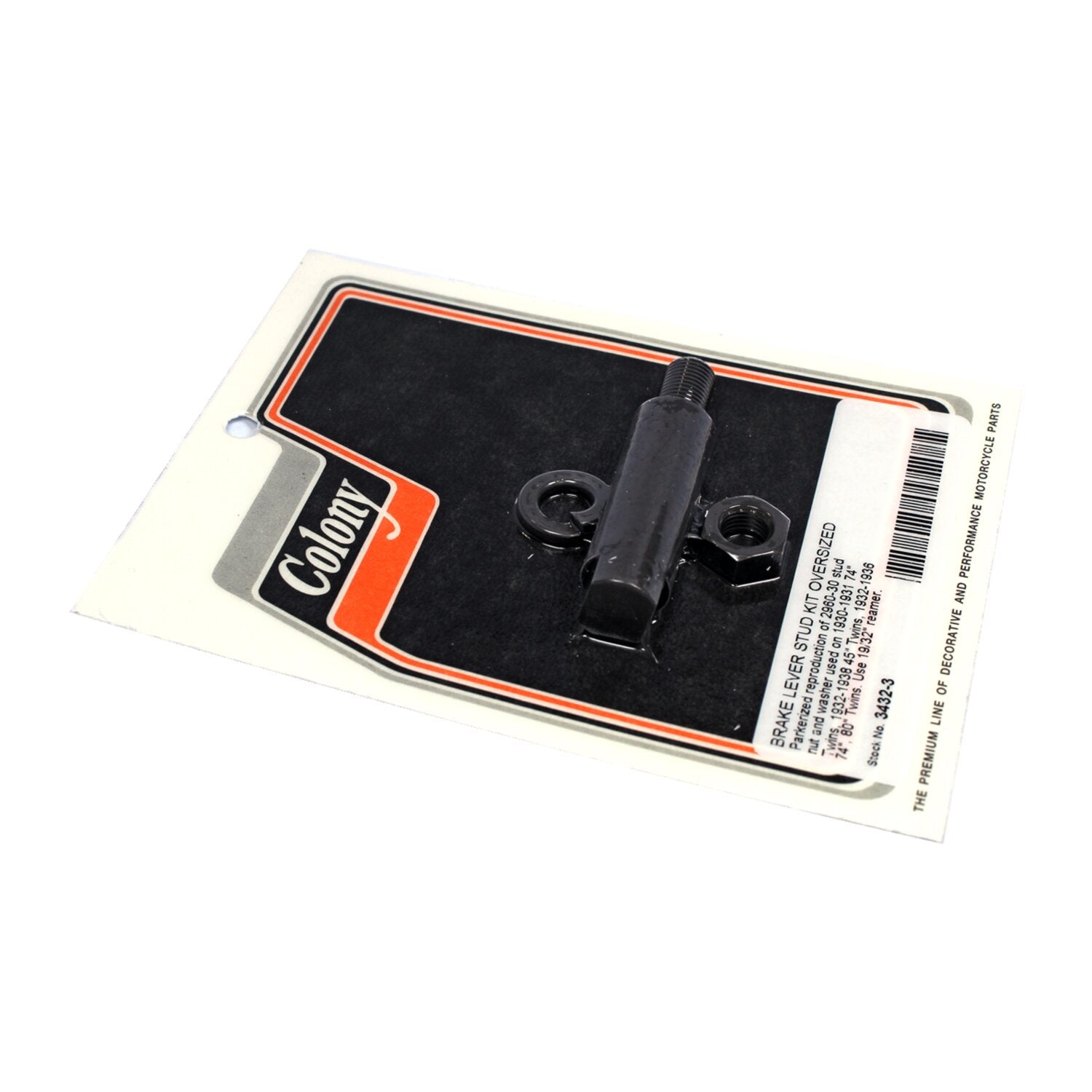 Colony brake lever stud install kit - Oversized stud