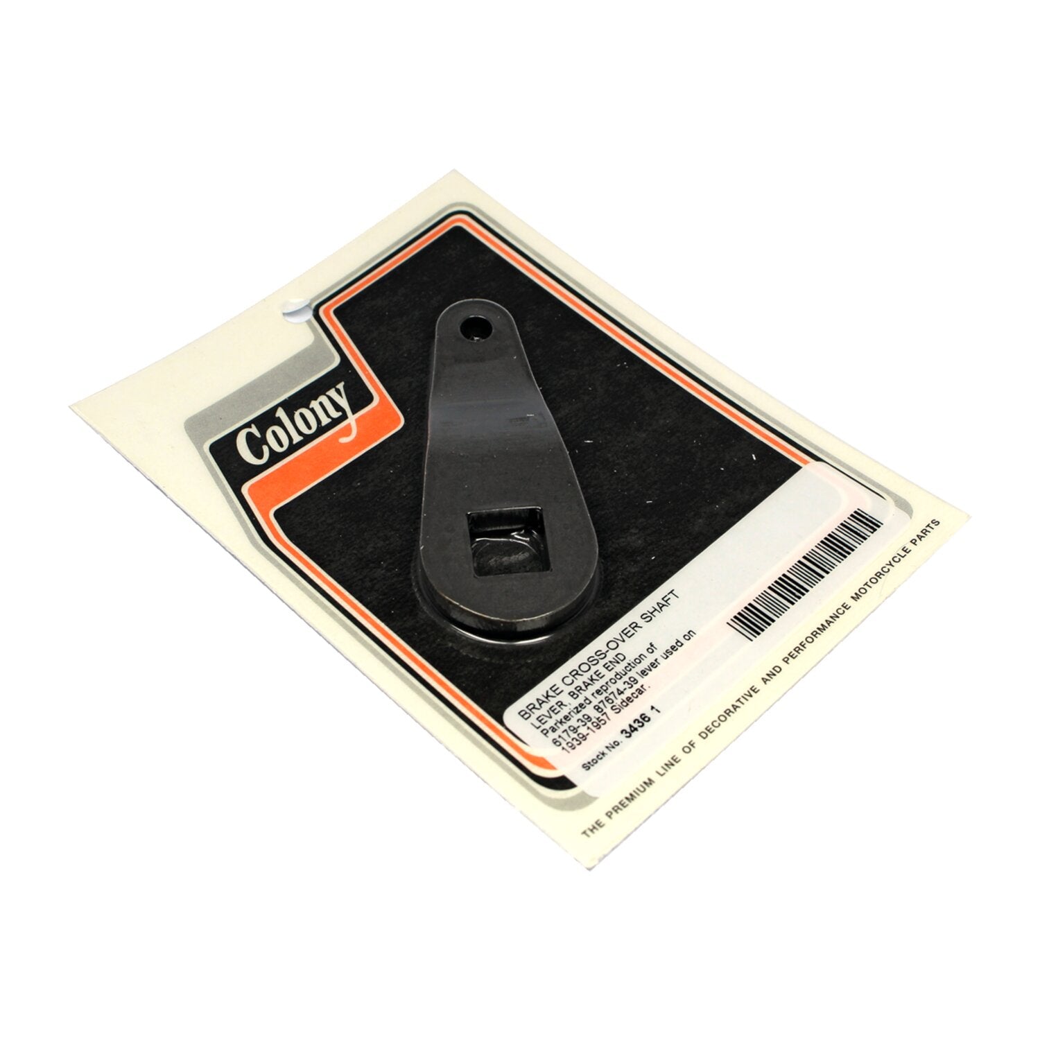Colony brake crossover shaft lever Brake end