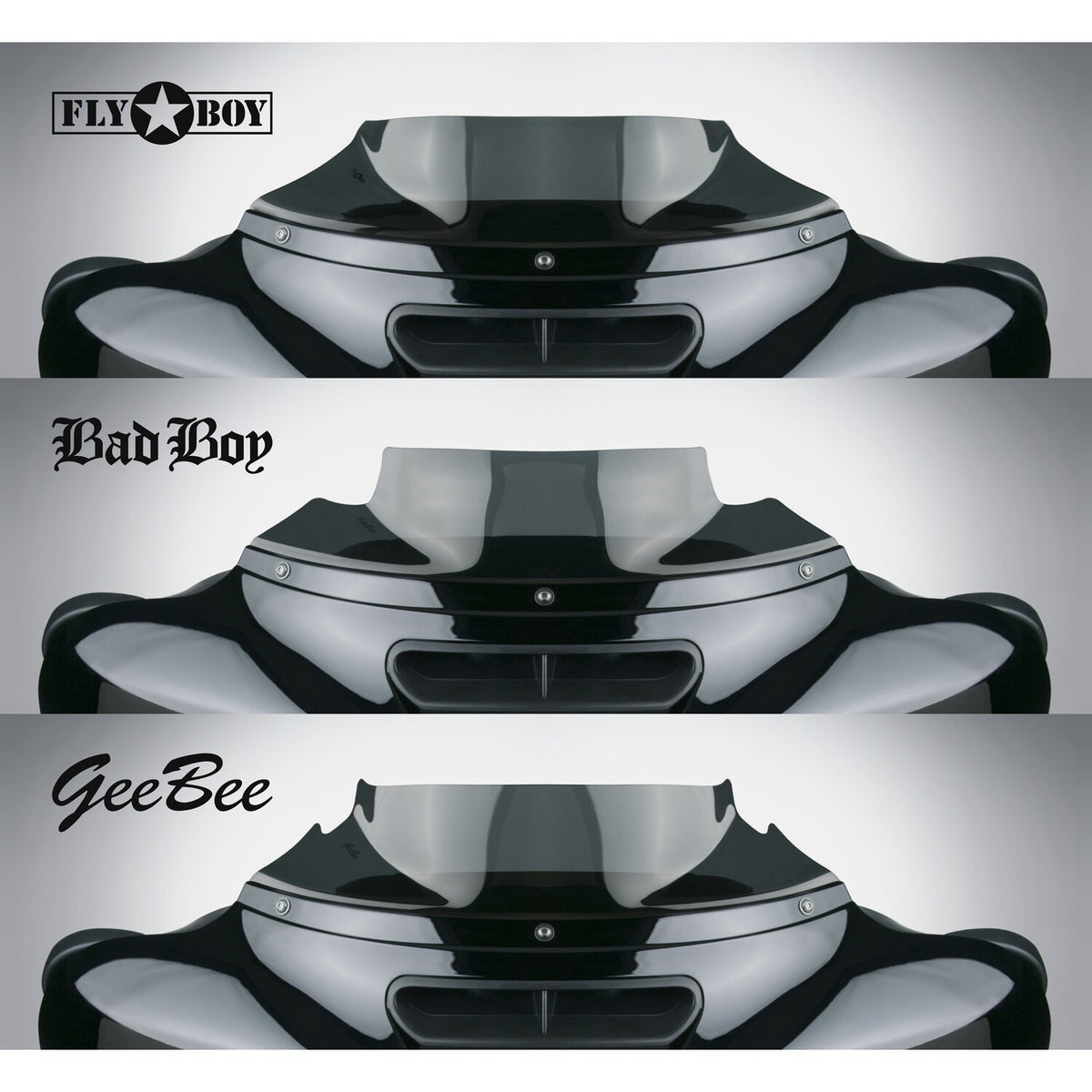 National Cycle Fly Boy™ 4" windscreen - Dark tint