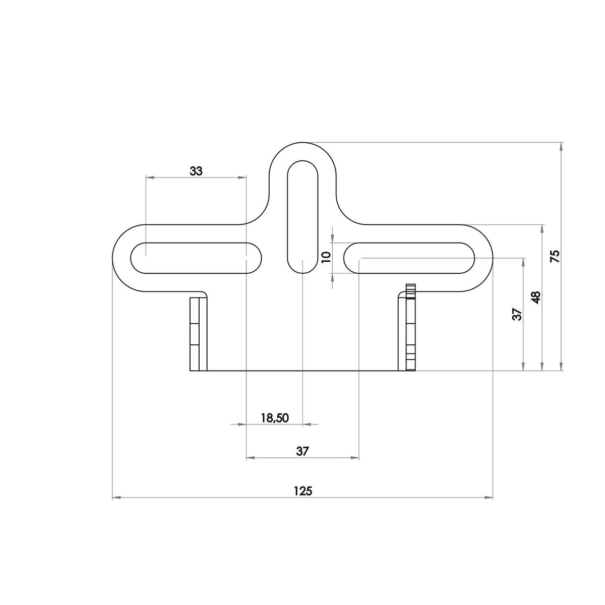 Zieger under fender license plate bracket kit - Pro6