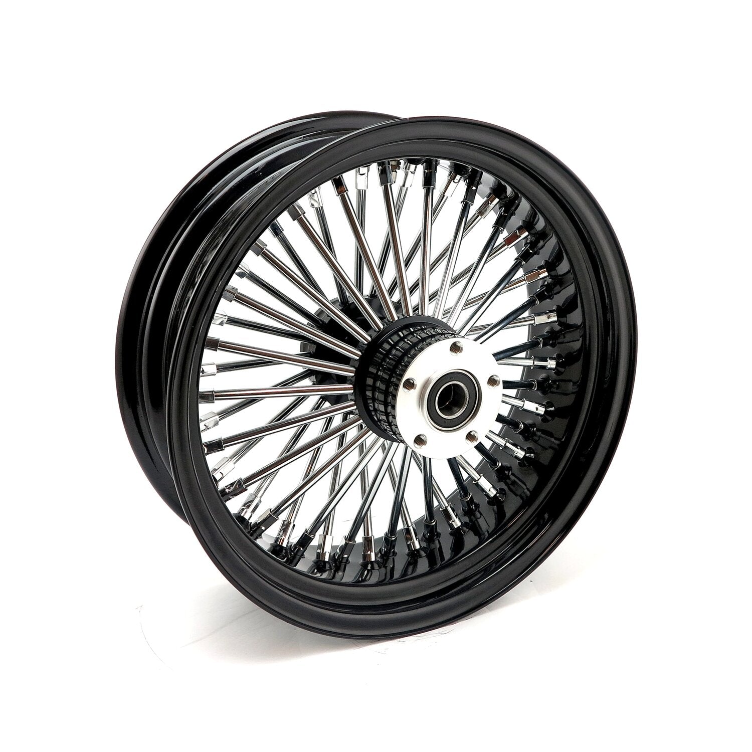 MCS radial 48 fat spoke rear wheel 5.50 x 16 black