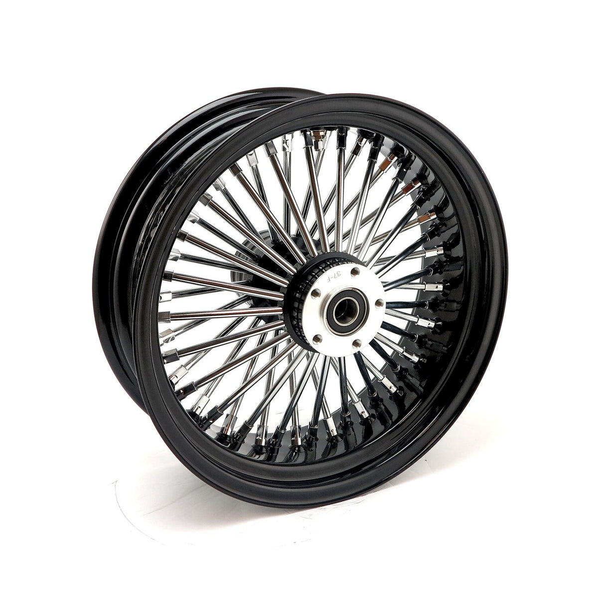 MCS radial 48 fat spoke rear wheel 5.50 x 16 black