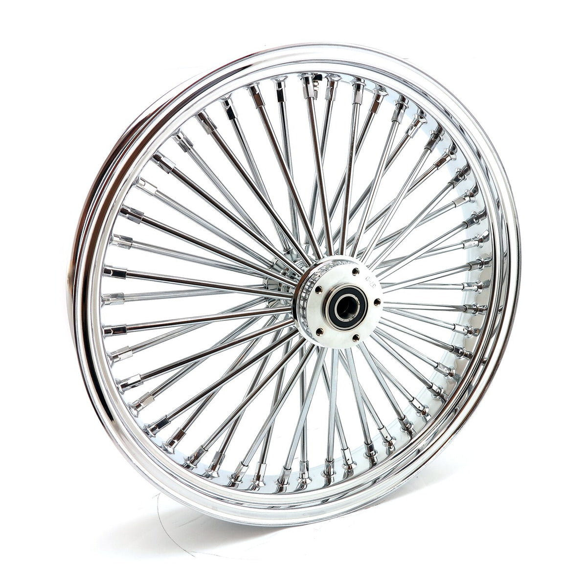 MCS radial 48 fat spoke front wheel 3.50 x 21 SF chrome