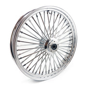 MCS radial 48 fat spoke front wheel 3.50 x 23 DF chrome