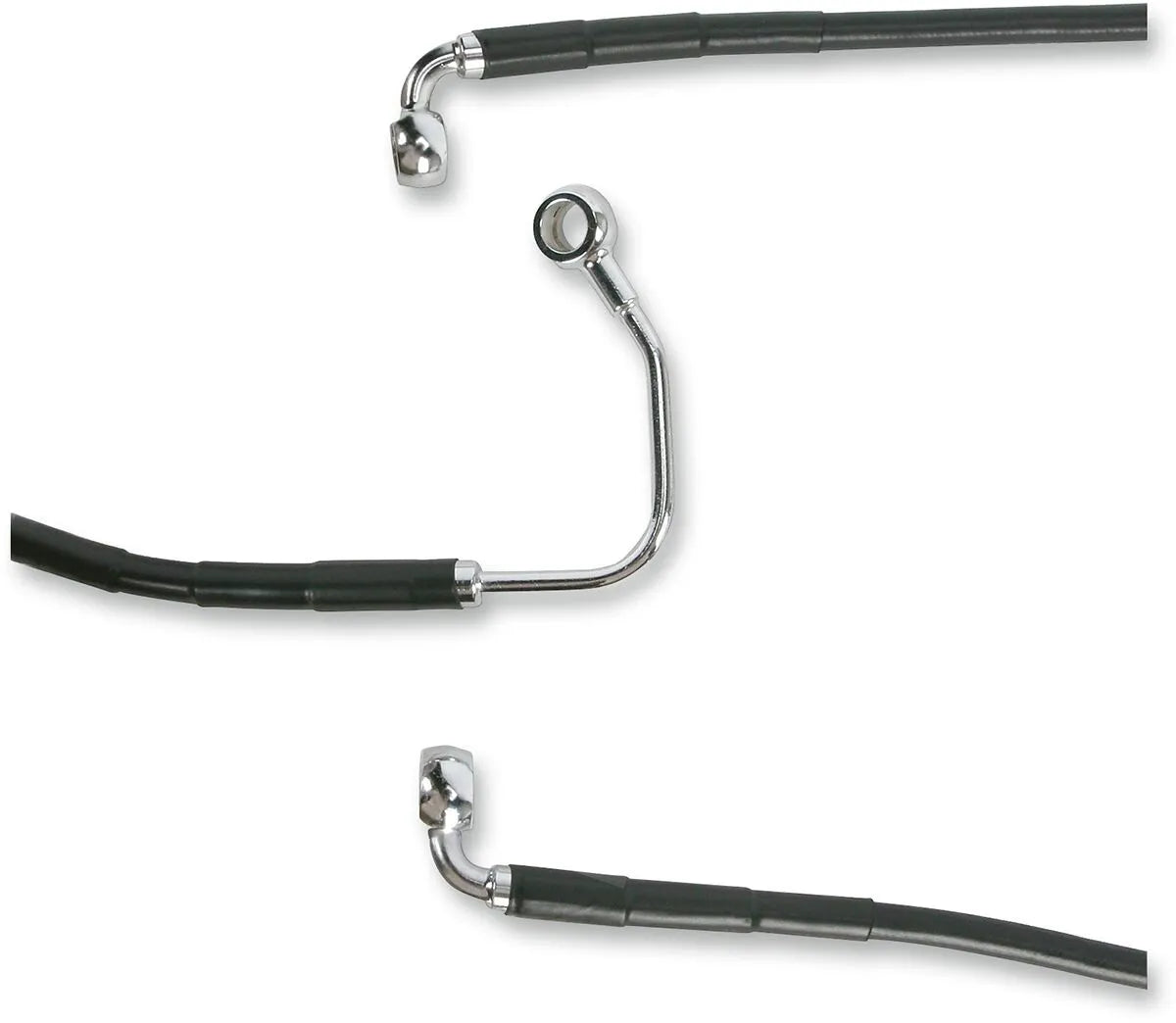 Drag Specialties rustfri stål bremseslange kit med ABS