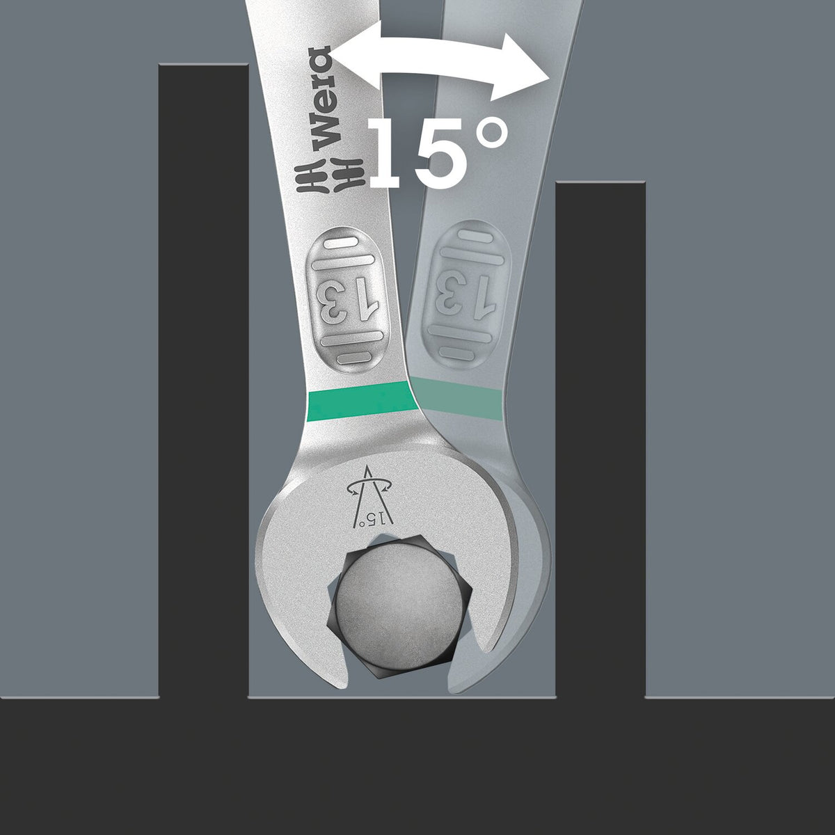 Wera wrenches open/box end 15mm Joker 6003 series metric