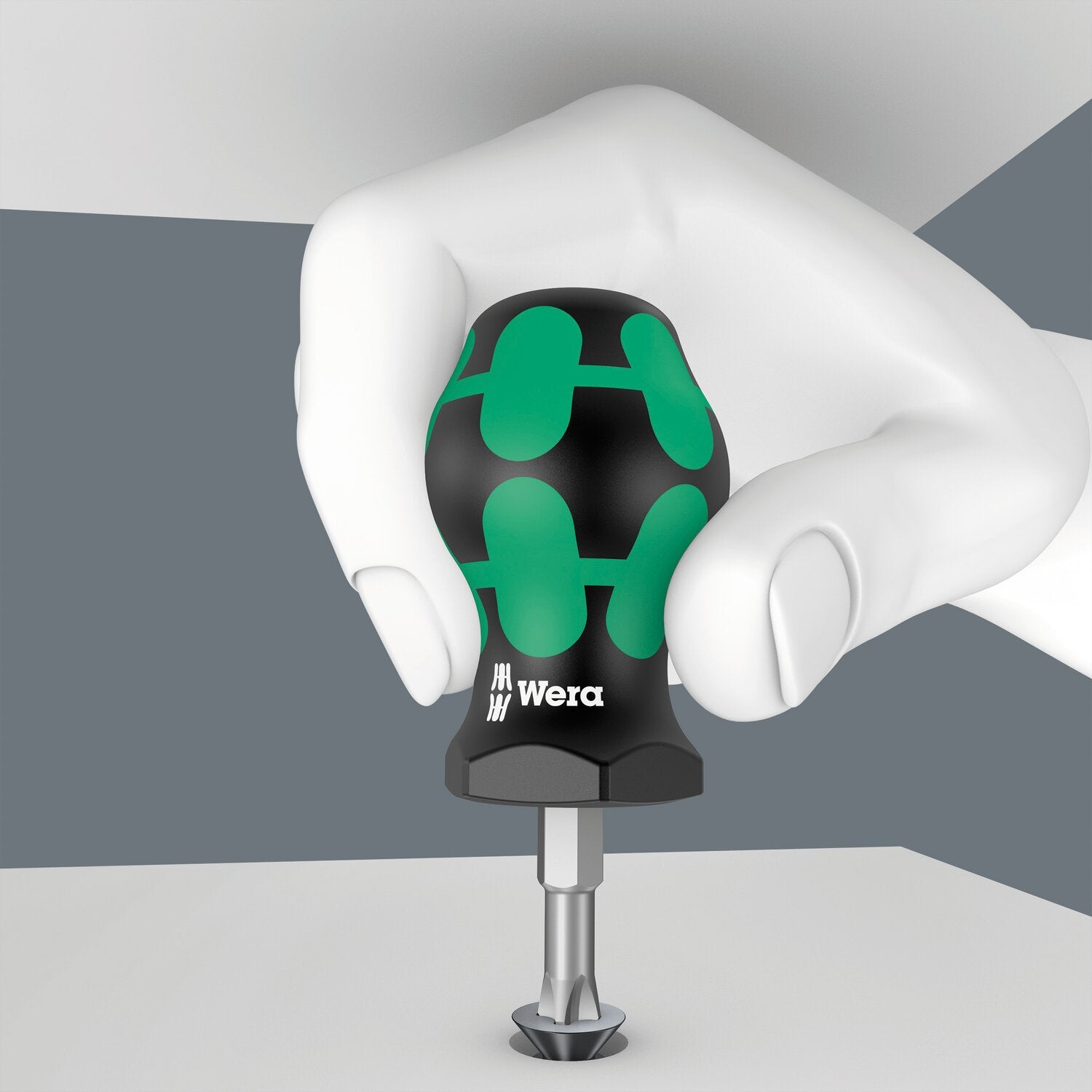 Wera Stubby screwdriver series 355 PZ2 for Pozidriv screws