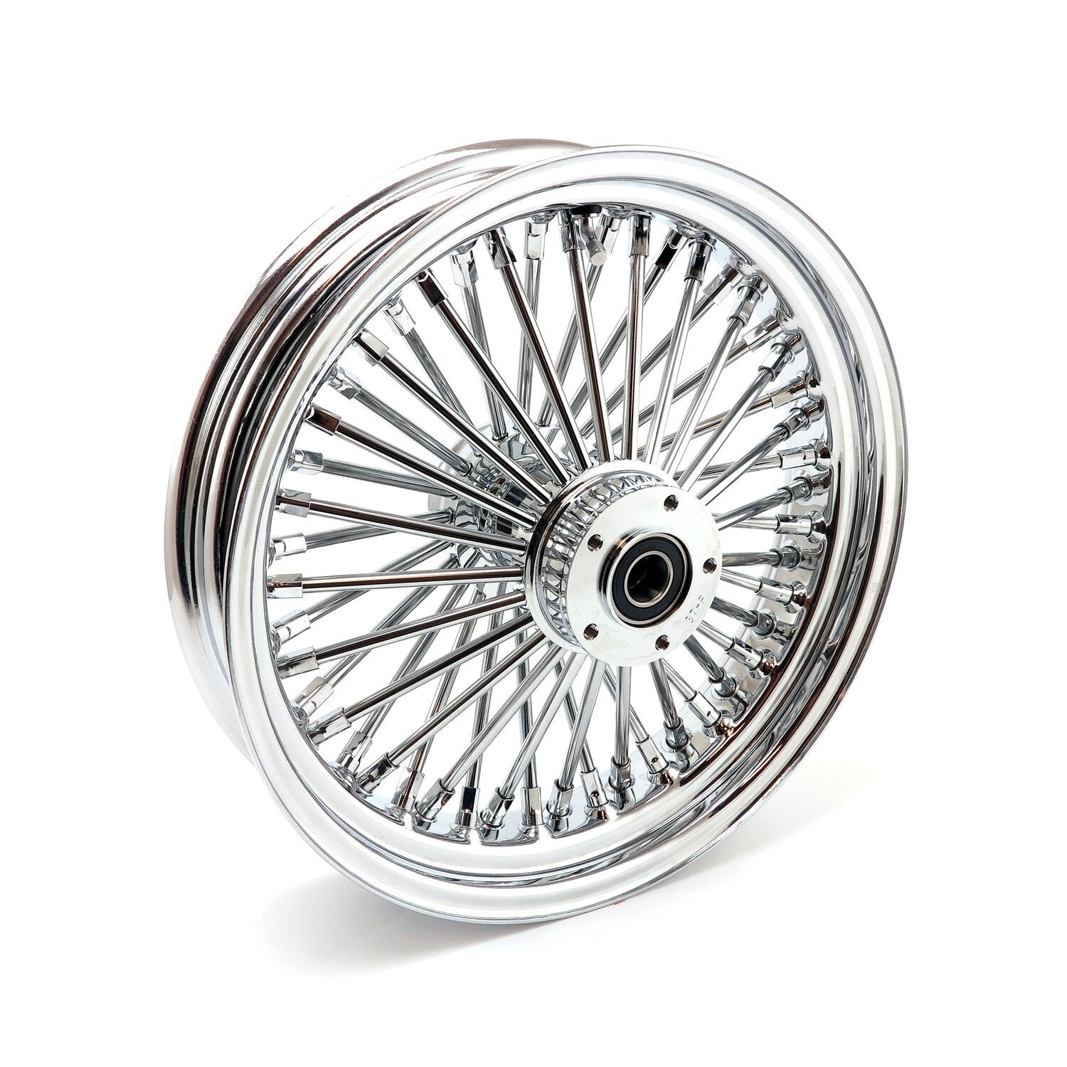 MCS radial 48 fat spoke front wheel 3.50 x 16 DF chrome