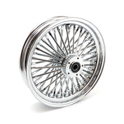 MCS radial 48 fat spoke front wheel 3.50 x 16 DF chrome
