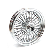 MCS radial 48 fat spoke front wheel 3.50 x 16 SF chrome