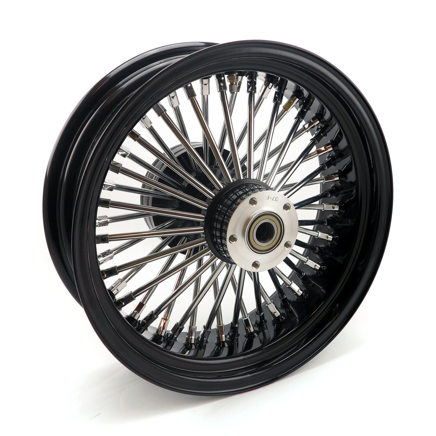MCS radial 48 fat spoke rear wheel 5.50 x 16 black