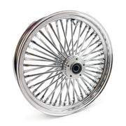 MCS radial 48 fat spoke front wheel 3.50 x 18 DF chrome