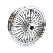 MCS radial 48 fat spoke rear wheel 5.50 x 18 chrome