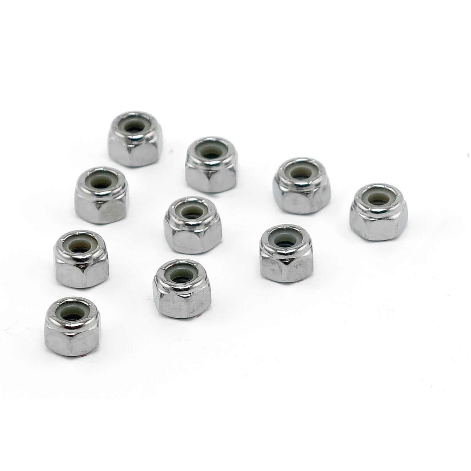Colony 7/16-14 nylon insert lock nuts chrome