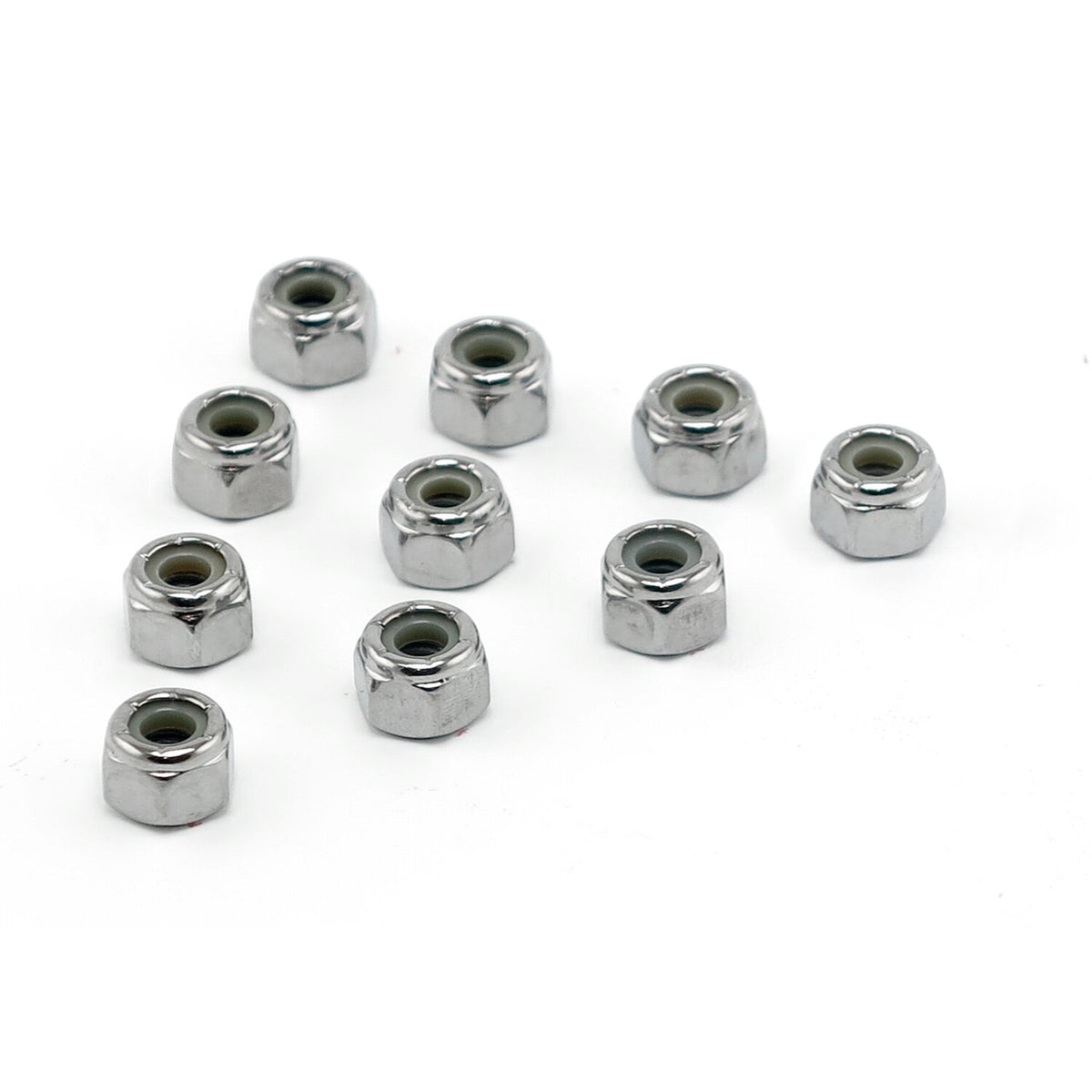 Colony 7/16-14 nylon insert lock nuts chrome