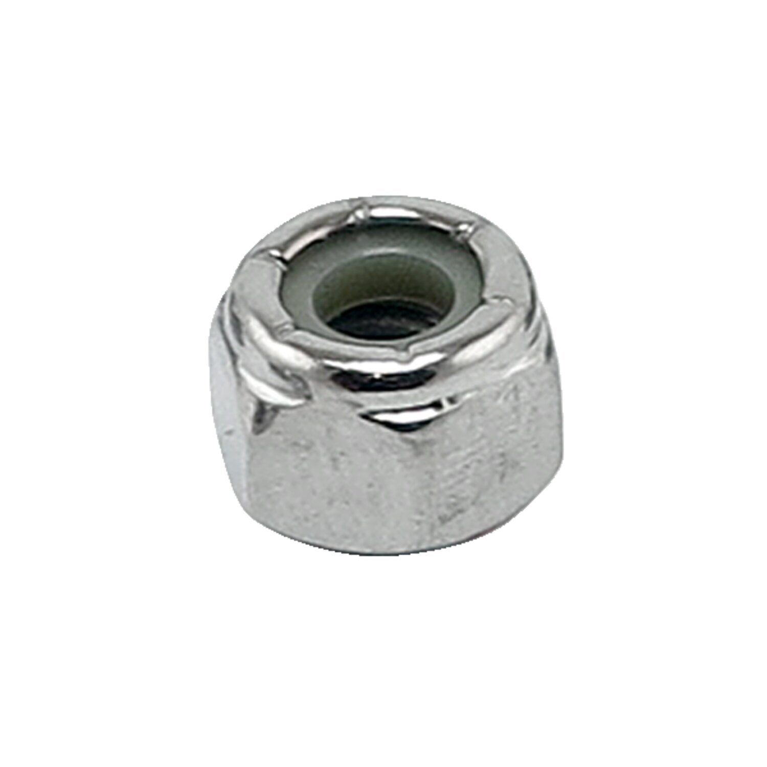 Colony 1/4-28 nylon insert lock nuts chrome
