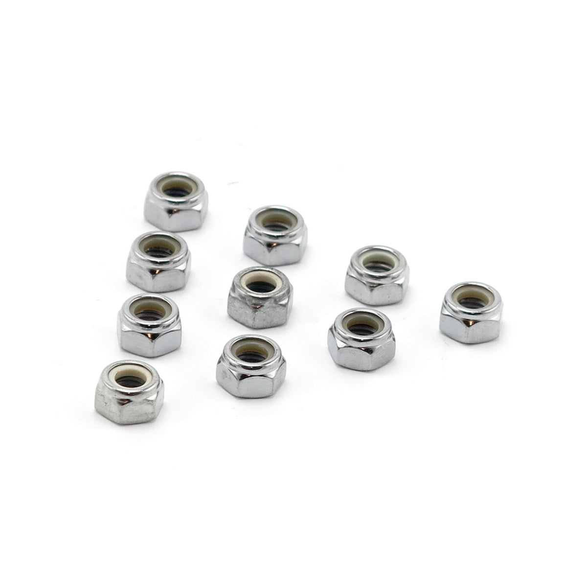 Colony M10 x 1.50 Nylon insert lock nuts - Chrome