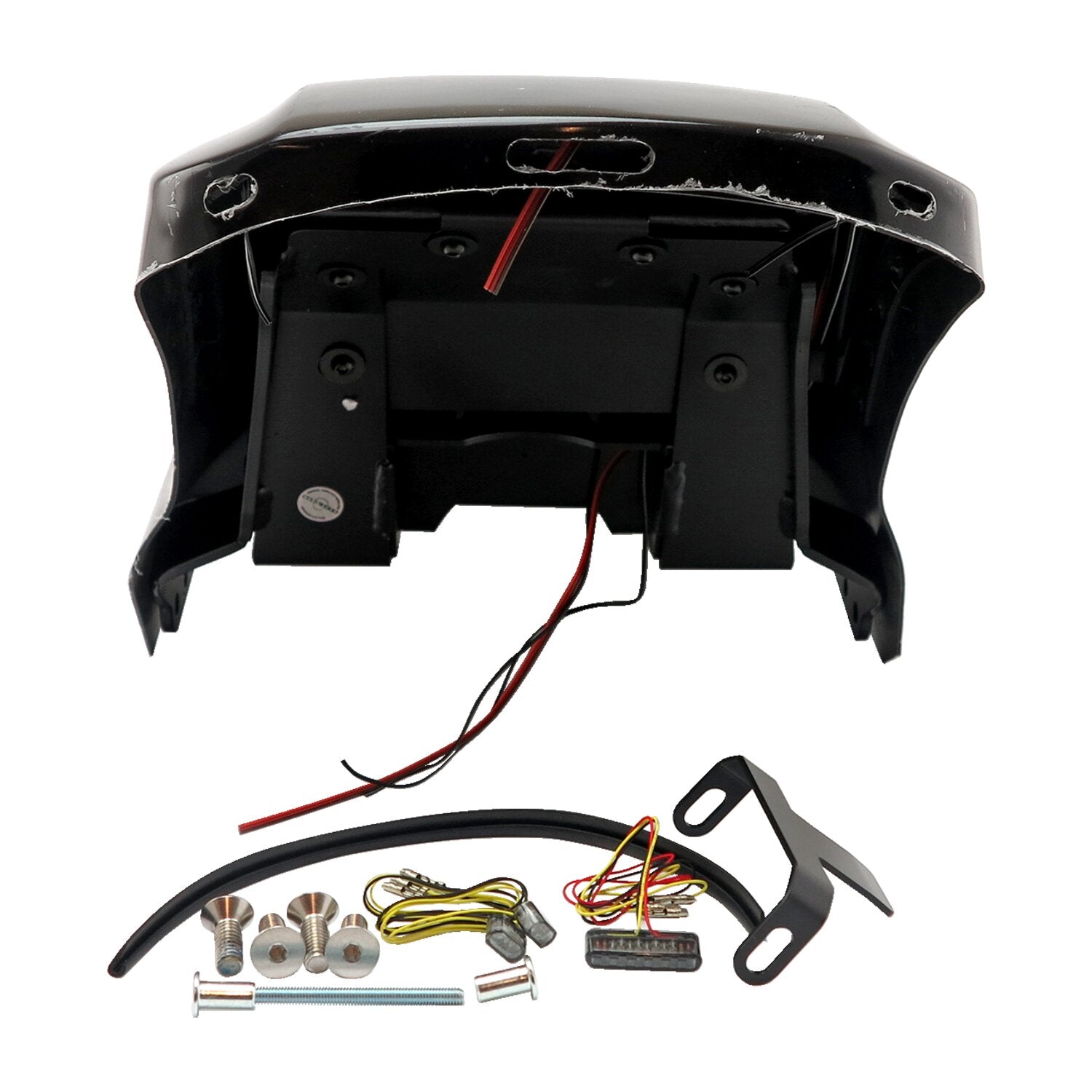 Cult-Werk Softail wide fender kit 'Racing' - Solo seat