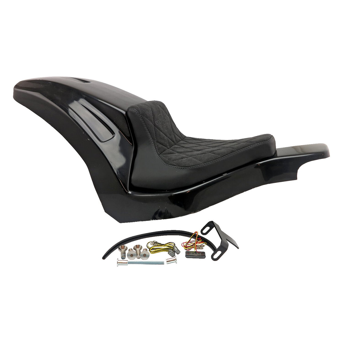 Cult-Werk Softail wide fender kit 'Racing' - Solo seat