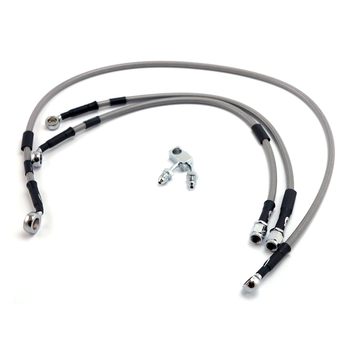 MCS by Goodridge brake line front stainless clear coated