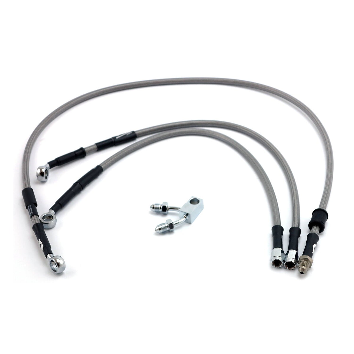 MCS by Goodridge brake line front stainless clear coated
