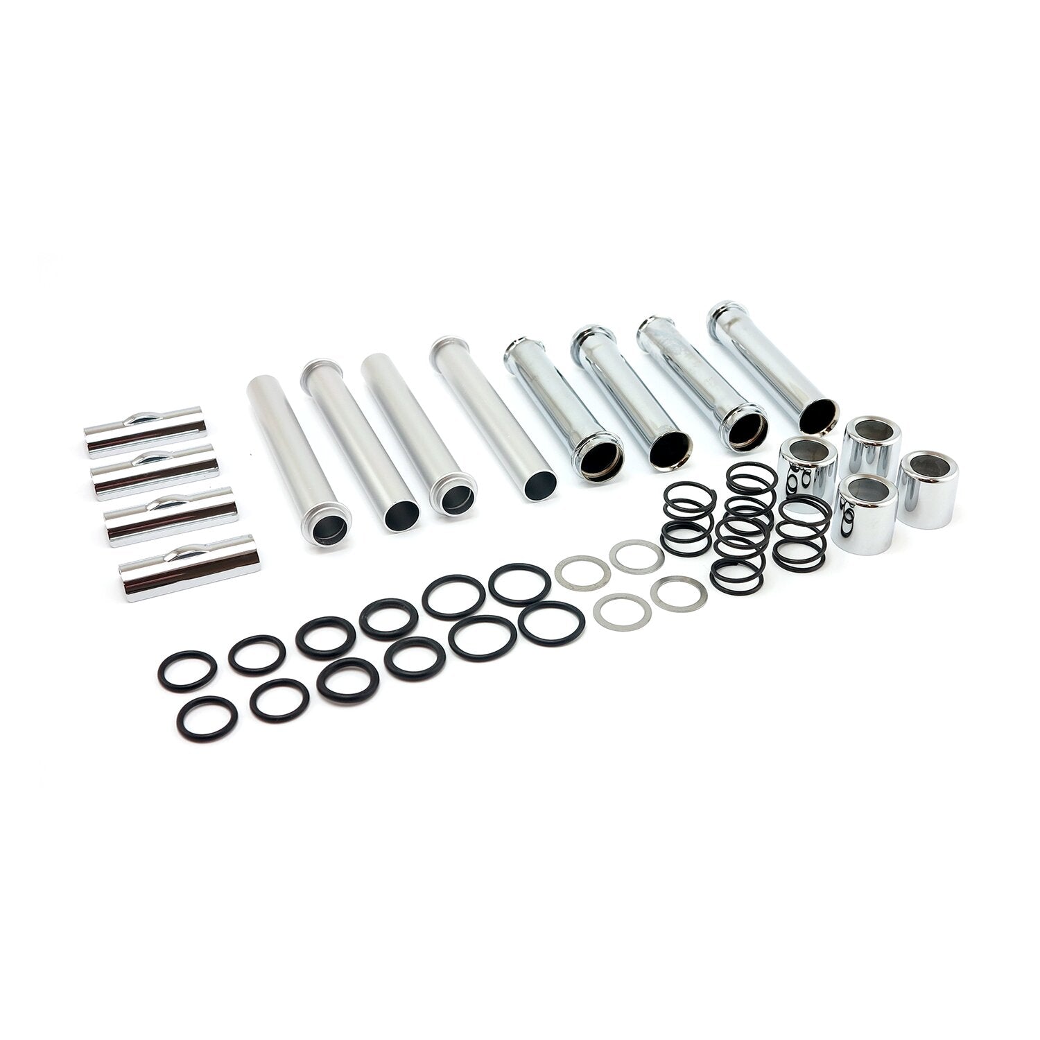 MCS Complete M8 pushrod cover kit - Chrome