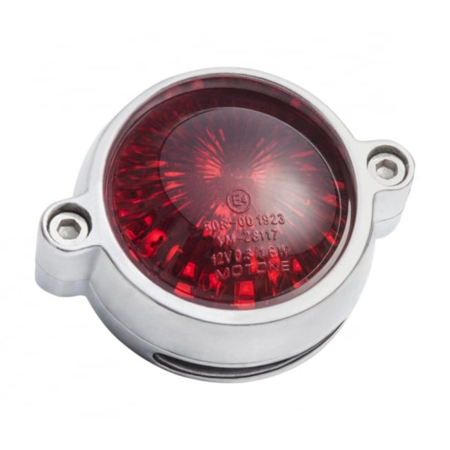 Motone Eldorado LED taillight - Polished no bracket - ECE