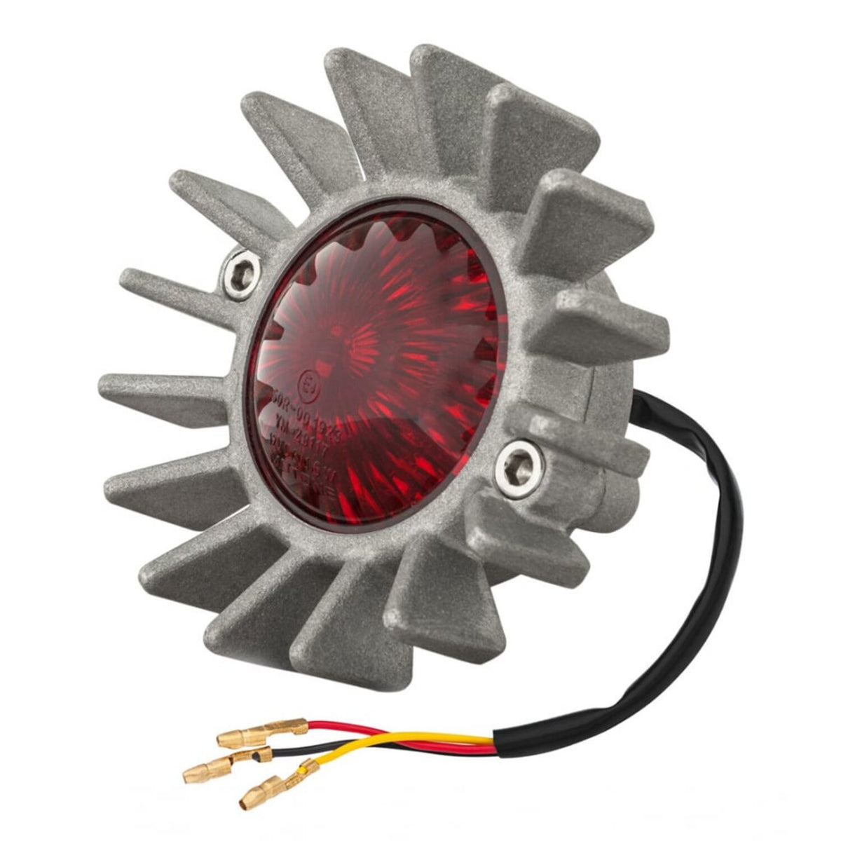 Motone Big Fin LED taillight - Shot blast no bracket - ECE