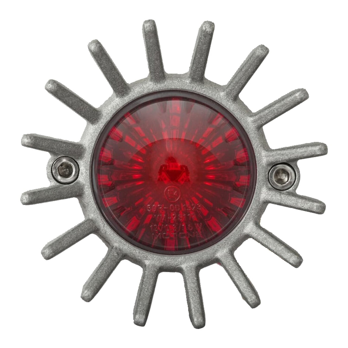 Motone Big Fin LED taillight - Shot blast no bracket - ECE