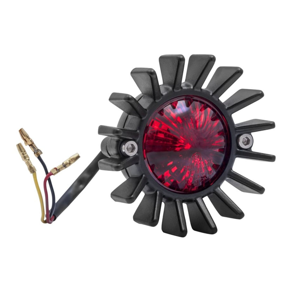 Motone Big Fin LED taillight - Black no bracket - ECE