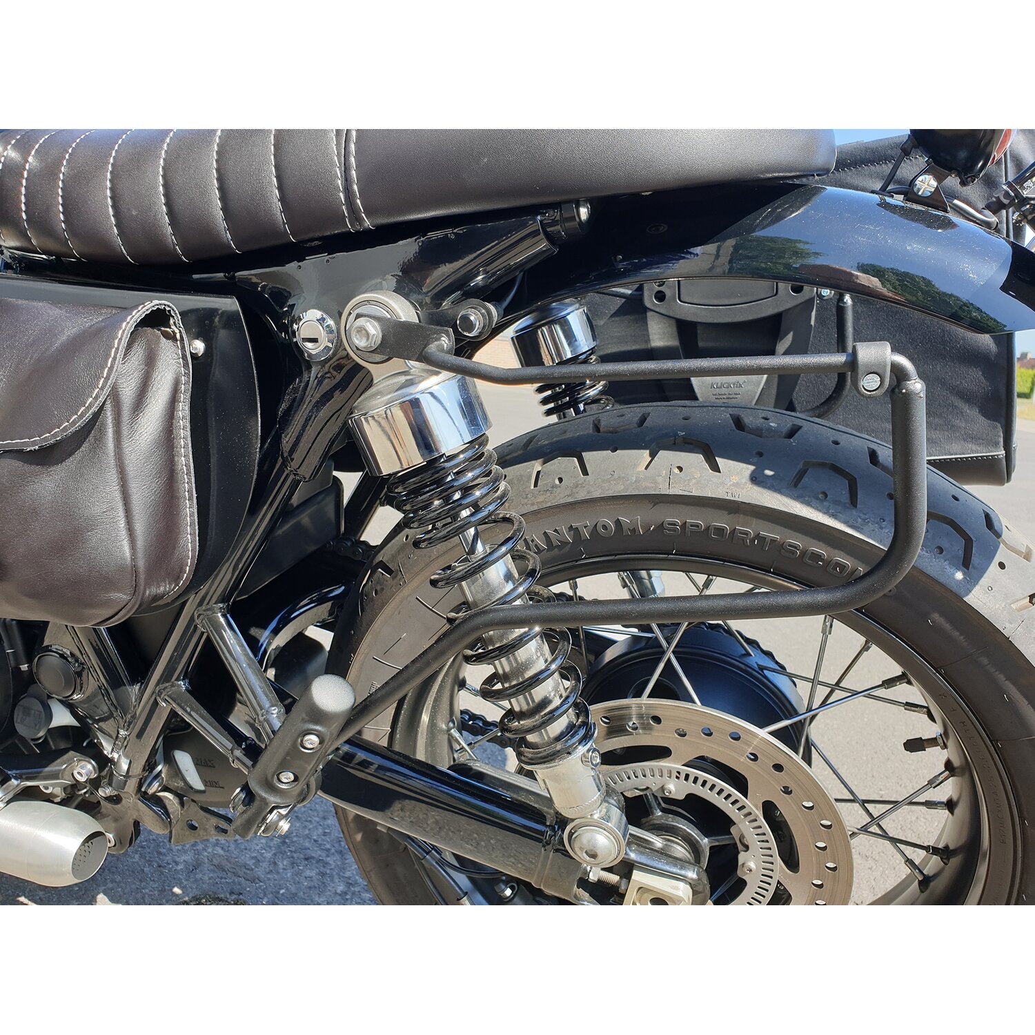 Longride saddlebag holder black