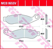 Trw Sv Series Sintered Brake Pads For Front Brake - Front