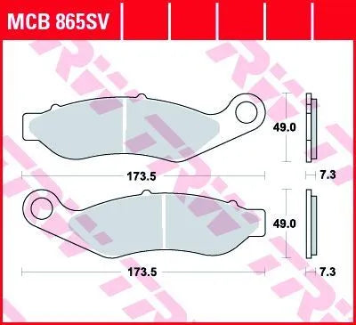 Trw Sv Series Sintered Brake Pads For Front Brake - Front