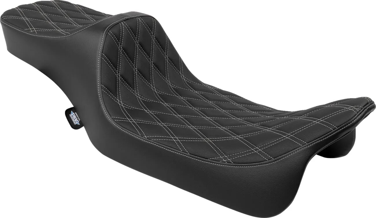 2-Up Drag Specialties Extended Reach Predator Seat - For Harley Davidson