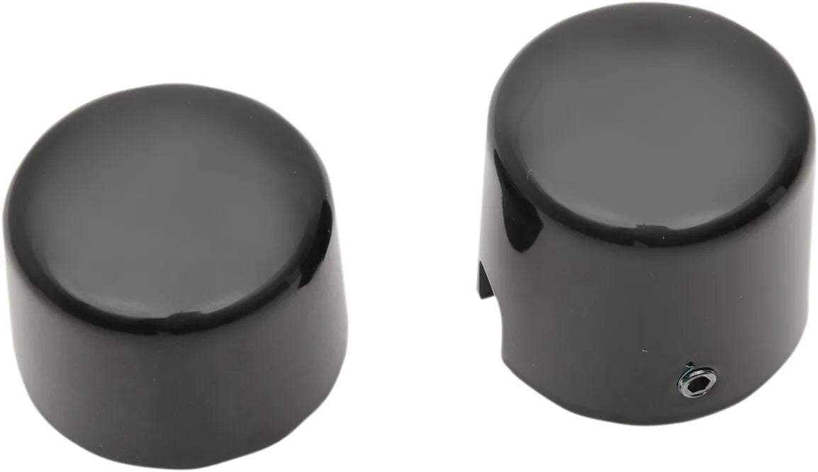 Drag Specialties Black Axle Caps