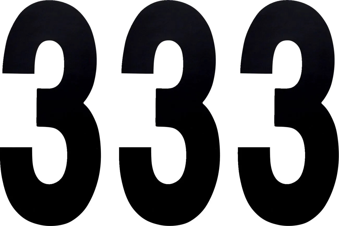 Factory Effex Standard Black Number 3 For Number Plates