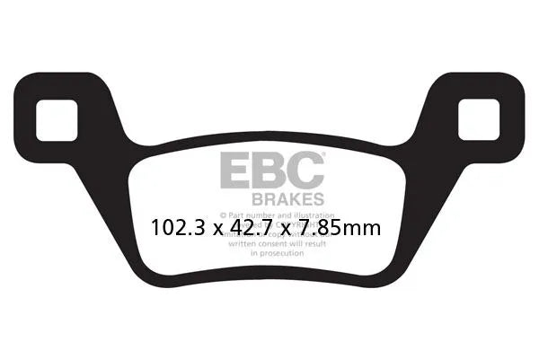 Ebc R Serie Heavy Duty Sintrede Bremseklodser - For