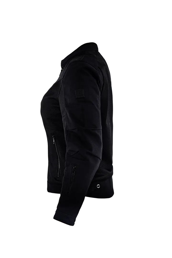 John Doe Women's Aero Mesh Jacket Foreet Sport Riding - Black