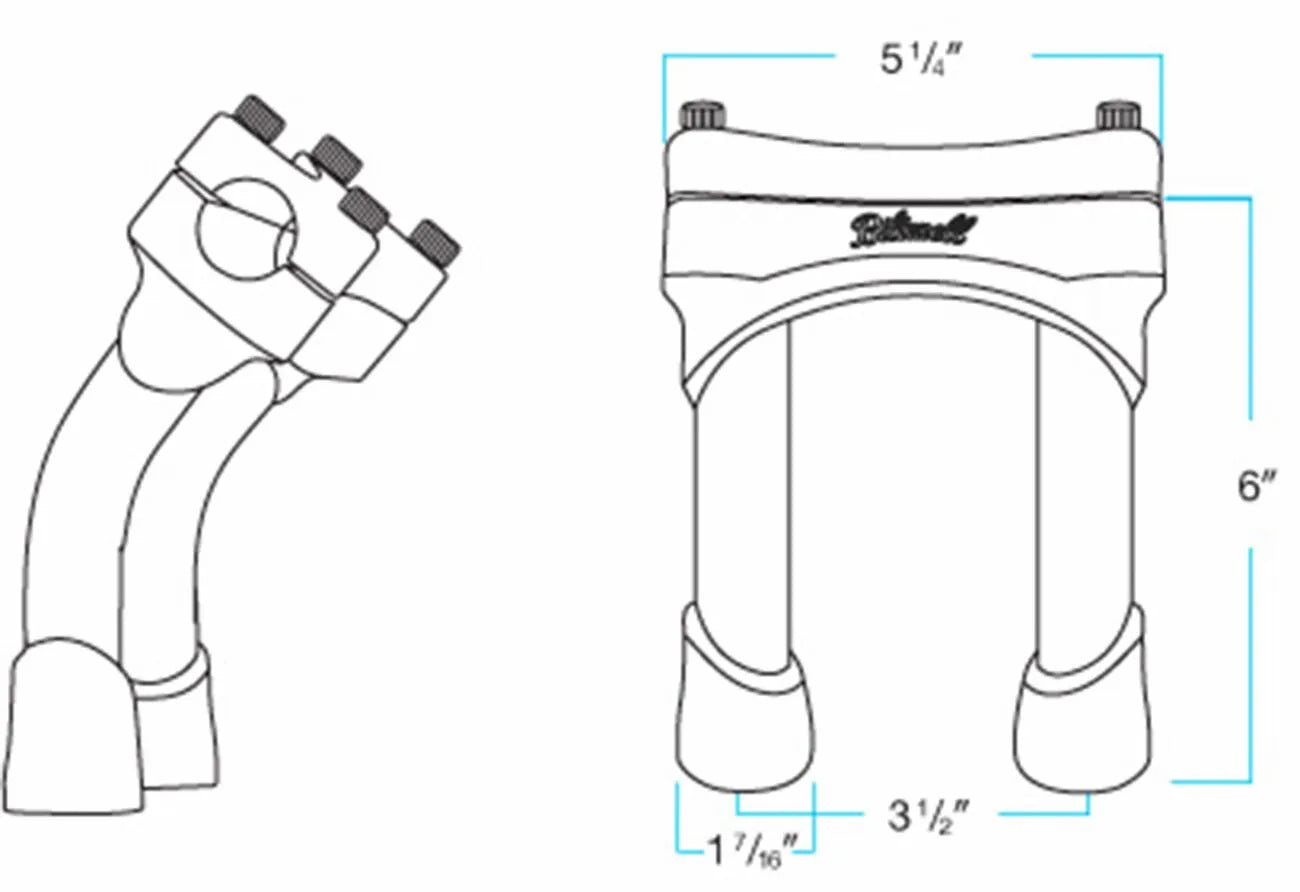 Biltwell Murdock 6" Handlebar Risers