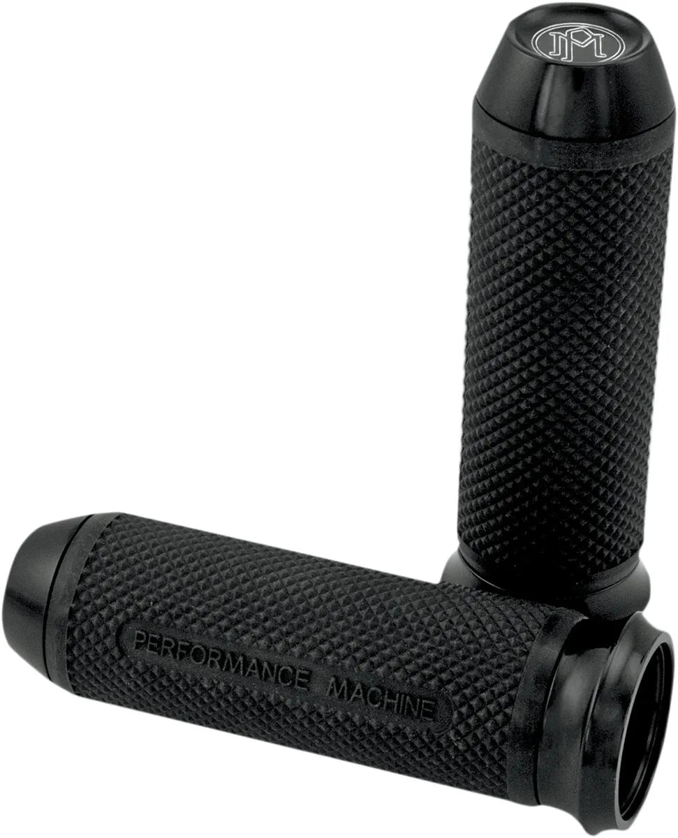 Performance Machine Elite Custom Grips - Black Anodized