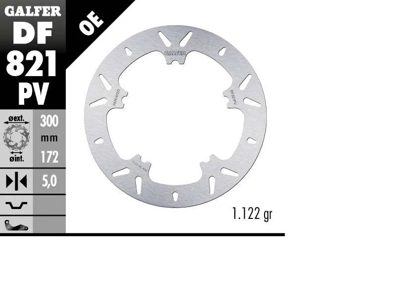 Galfer Fixed Round Brake Rotor For Enhanced Braking