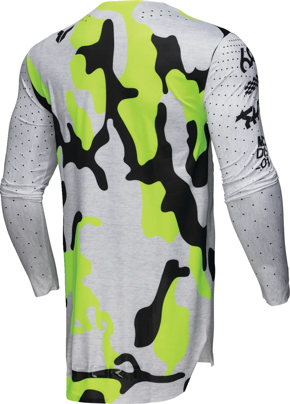 Thor Sportmode Riot Jersey - Black, Fluorescent Yellow, Light Gray, White