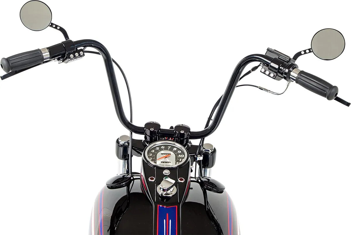 Drag Specialties Vintage Grips - Black, 1 Inch