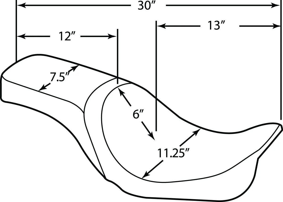 Drag Specialties Predator 2-up Seat
