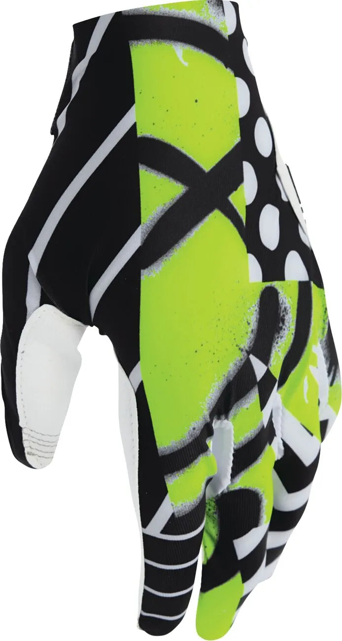 Thor Sportmode Anarchy Motorcycle Gloves - Black/Green/White