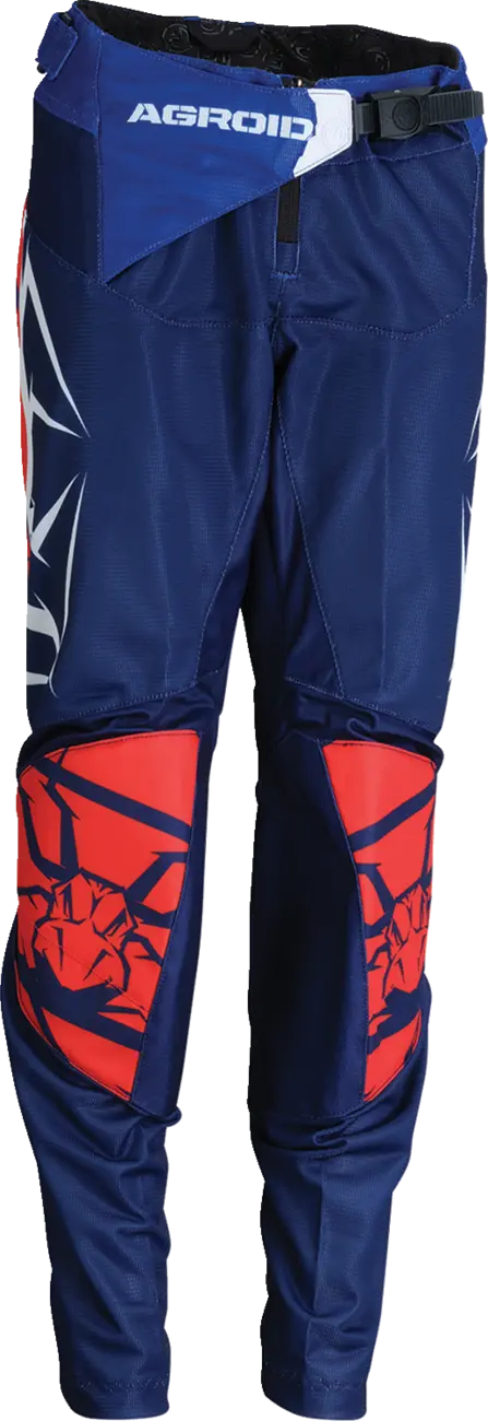 Moose Offroad Youth Agroid Mesh Pants - Blue, Red, White
