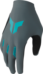 Thor Women's Sportmode Iconic Mx Gloves - Aqua/Black/Gray